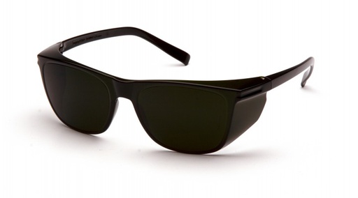 [32-P-ES10950SF] 5.0 IR svejsebrille med grønne brillestænger og sideskjolde - Pyramex Legacy