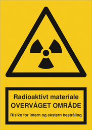 Radioaktivt materiale - Overvåget område (A4)