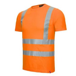 Nitras 7008  MOTION TEX VIZ orange T-shirt klasse 2 bomuld polyester
