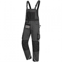Nitras 7722  MOTION TEX PRO FX Stretch grå sort Overall Polyester bomuld