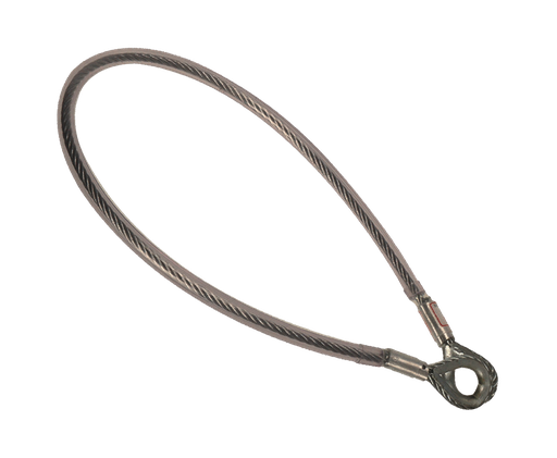 [23-C-ASTW1.5] ASTW ankerstrop 1.5 meter 6 mm galvaniseret stål wire rope anchor strap