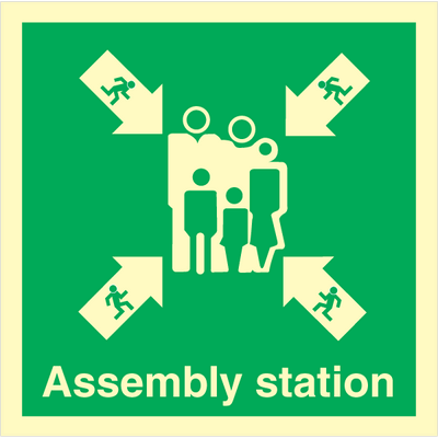 [17-101001] Assembly station 300x300 mm Efterlysende selvklæbende