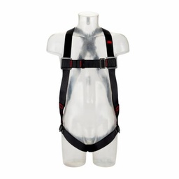 [35-1161601] 3M™ PROTECTA® E200 Standard Vest Type Faldbeskyttelses Sele 1161601, Sort, Medium/large