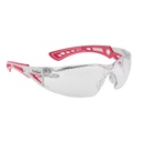 Bollé RUSH+ GREY / PINK OCTOBER, størrelse small, sikkerhedsbriller med klare linser RUSHPPSIS