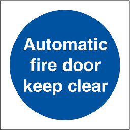 Automatic fire door