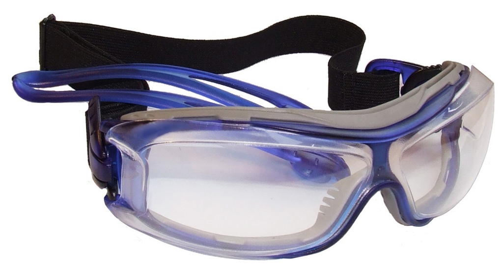 North 908610 blå Sproggle sikkerhedsbrille med polycarbonat linse optisk klasse 1 vægt 46 gram
