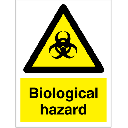 Biological hazard 200x150 mm
