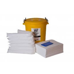 [25-27-1080] Black &amp; White Oil-only Statisk Drum Spill Kit - Spildkits til 80 liter