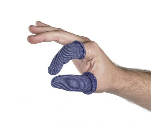 Detectaplast detekterbare blå fingertutter L 8 x 2,4 cm rør a 50 stk