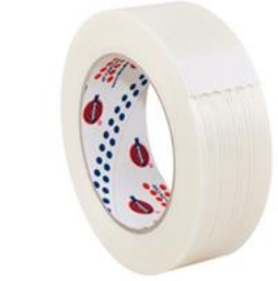 [17-T-16550] Filament tape, armeret, 50 mm bred og 50 m lang