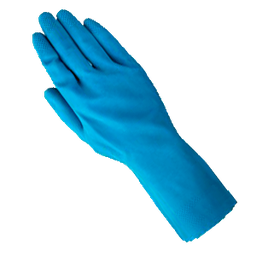 Blå profood Latex handske uden velousering REST SALG SÅ LÆNGE LAGER HAVES