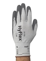 Ansell HyFlex 11-731 robust tynd industrihandske, med PU-belægning og skærebeskyttelse REST SALG SÅ LÆNGE LAGER HAVES