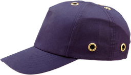 [32-M-12165013-205842] Kobolt blå Bump Cap justeres SMALL fra 50-55 cm, med ventilationshuller