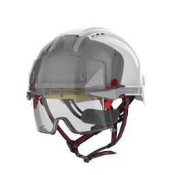 JSP EVO VISTAlens Dualswitch sikkerhedshjelm med indbygget hjelmbrille | Ventileret | Dielektrisk | Refleks