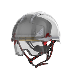 JSP EVO VISTAlens Dualswitch sikkerhedshjelm med indbygget hjelmbrille | Ventileret | Dielektrisk | Refleks