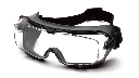 Cappture Pro Antidug Dielektrisk goggle, sproggle sikkerhedsbrille, heavy duty, med aftagelige bånd og gummikant, finstøvtæt og stænktæt