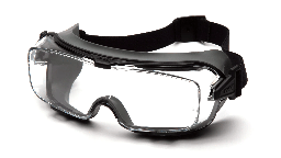Cappture Pro Antidug Dielektrisk goggle, sproggle sikkerhedsbrille, heavy duty, med aftagelige bånd og gummikant, finstøvtæt og stænktæt