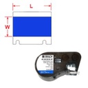 BMP51 Labelprinter tape, hvid på blåt, 12,7 mm x 7,62 m