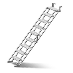 Leachs Universal stillads trappe, justerbar og fås i 6 forskellige længder