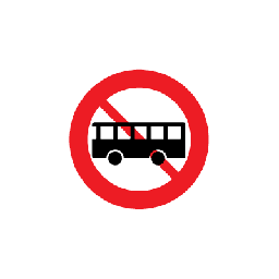 Bus forbudt C23,2 forbudstavle