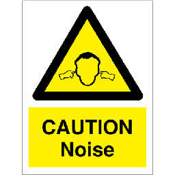 Caution Noise 200x150 mm