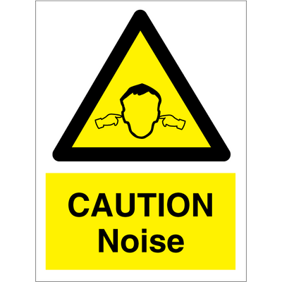 Caution Noise 200x150 mm