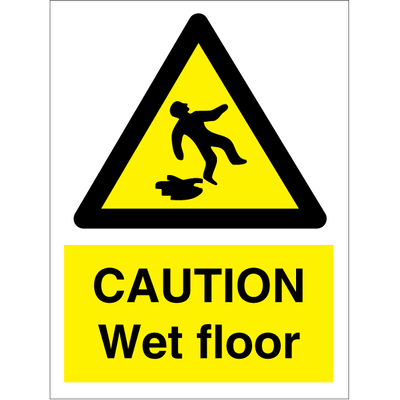 Caution Wet floor 200x150 mm