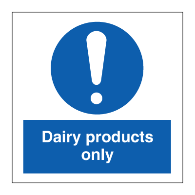 Dairy products only 100X100 mm