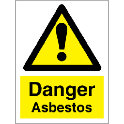 Danger Asbestos 200x150 mm