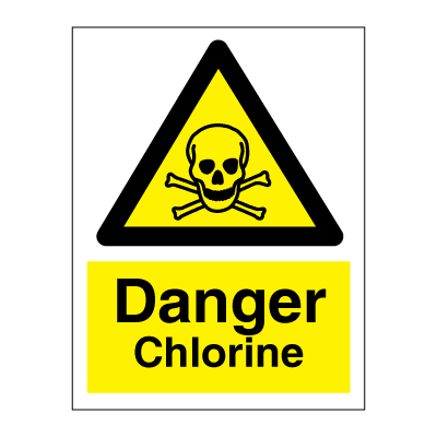 Danger Chlorine 200x150 mm