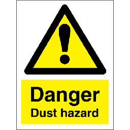 Danger Dust hazard 200x150 mm