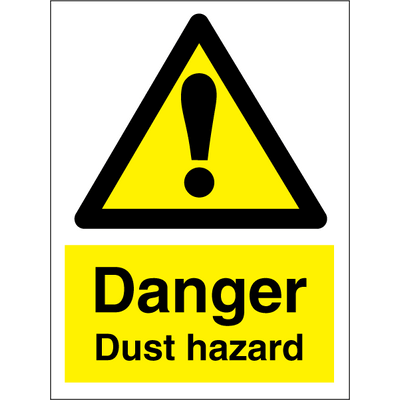 Danger Dust hazard 200x150 mm