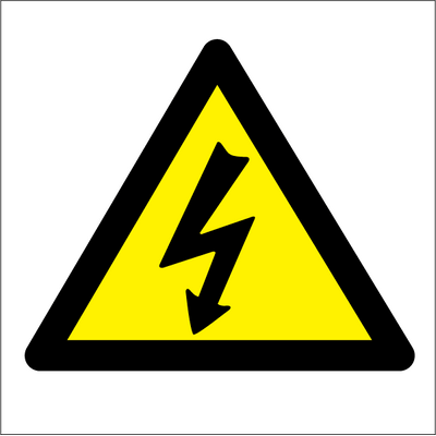 Danger Electrical hazard 150x150 mm