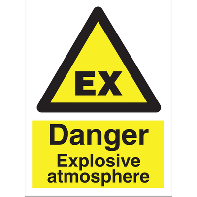 Danger Explosive atmosphere 200x150 mm