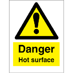 Danger Hot surface 200x150 mm