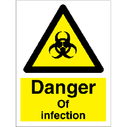 Danger of infection 200x150 mm