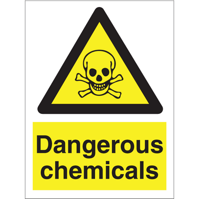 Dangerous chemicals 200 x 150 mm, IMO skilt