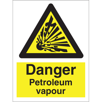 Danger Petroleum vapour 200x150 mm