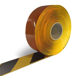 DENFOIL Line Marking tapes - slidstærk høj kvalitet gulvafmærkning tape - Sort/gul