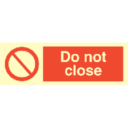Do not close 100x300 mm