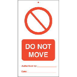[17-J-125054] Do not move (pk. a´· 10 stk.) 140x75 mm