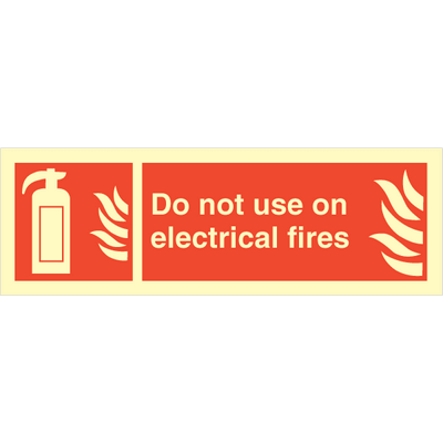 Do not use on electrical... 100x300 mm