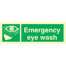[17-102006] Emergency eye wash 100x300 mm