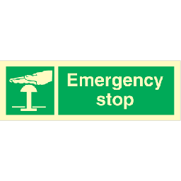 [17-102009] Emergency stop 100x300 mm