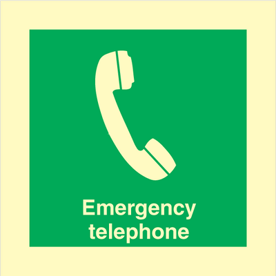 Emergency telephone 150x150 mm