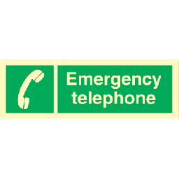 [17-102008] Emergency telephone 100x300 mm