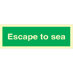 Escape to sea - Photoluminescent Self Adhesive Vinyl