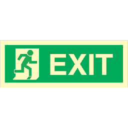 Exit right Efterlysende selvklæbende