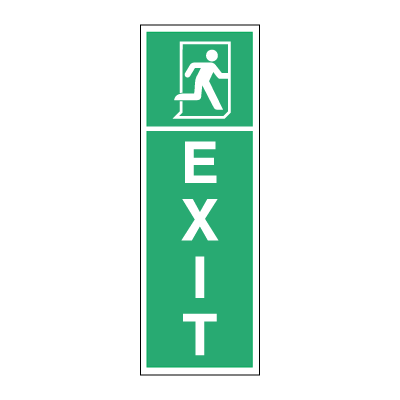 EXIT right Selvklæbende 150x50 mm