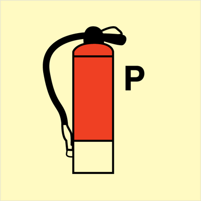 [17-104403] Fire Extinguisher P, 150 x 150 mm